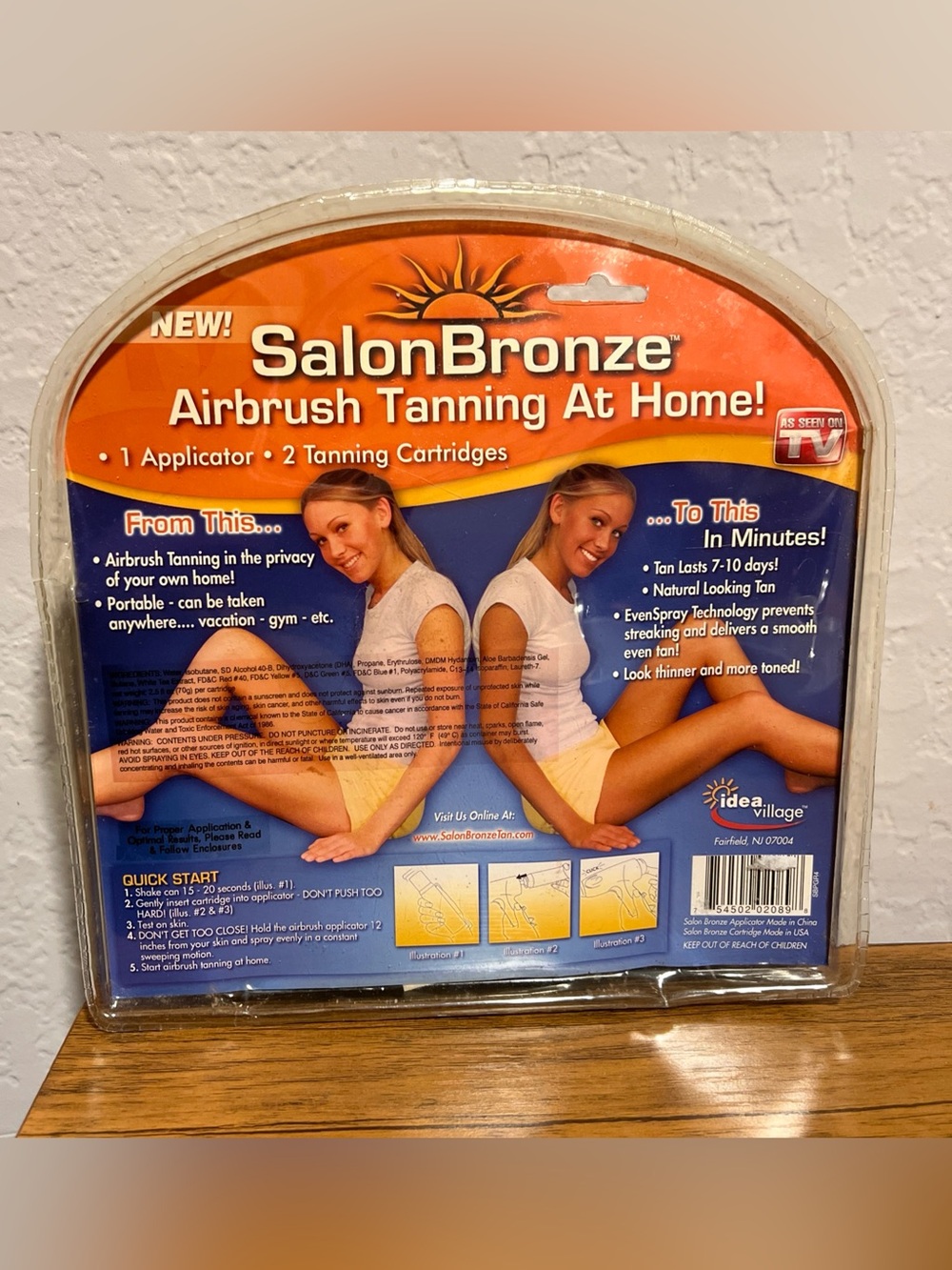 NWT SalonBronze Airbrush Tanning At Home - 2 Cartidges and Applicator Gun - Picture 2 of 4